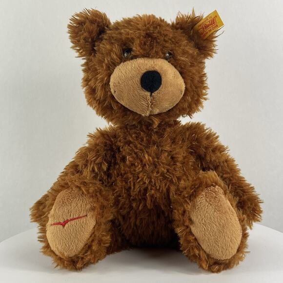 Steiff Knopf Im Ohr Brown Teddy Soft Toy Charly Schienker 690815 - Picture 1 of 11